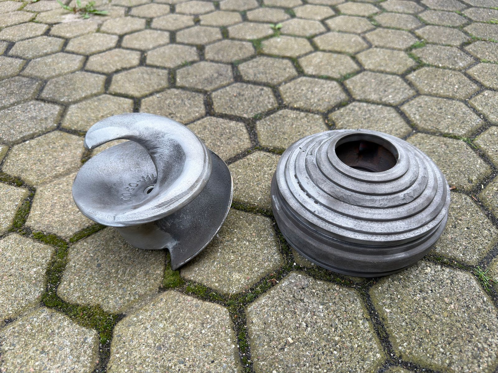 Geldbrunnen Schnecke – in Einzelteile zerlegt